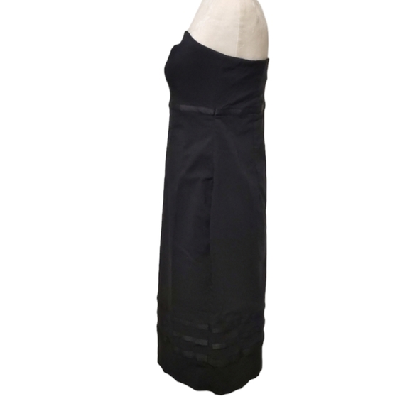 Express Strapless Dress Womens Size 8 Black Stretch Bodycon Dress - Picture 3 of 10